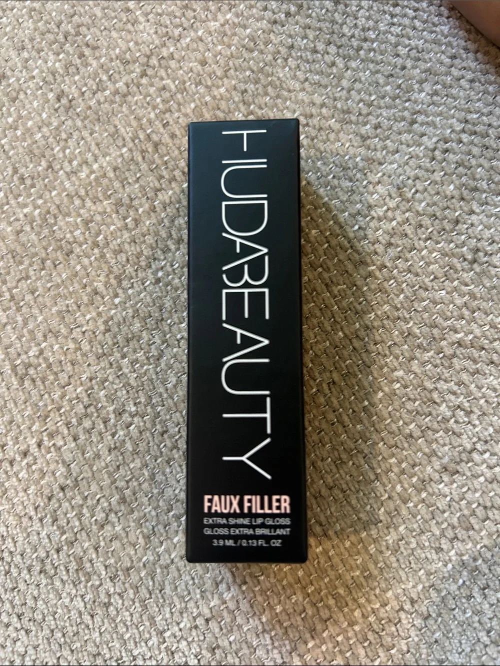 HUDA BEAUTY faux filler lip gloss- honey